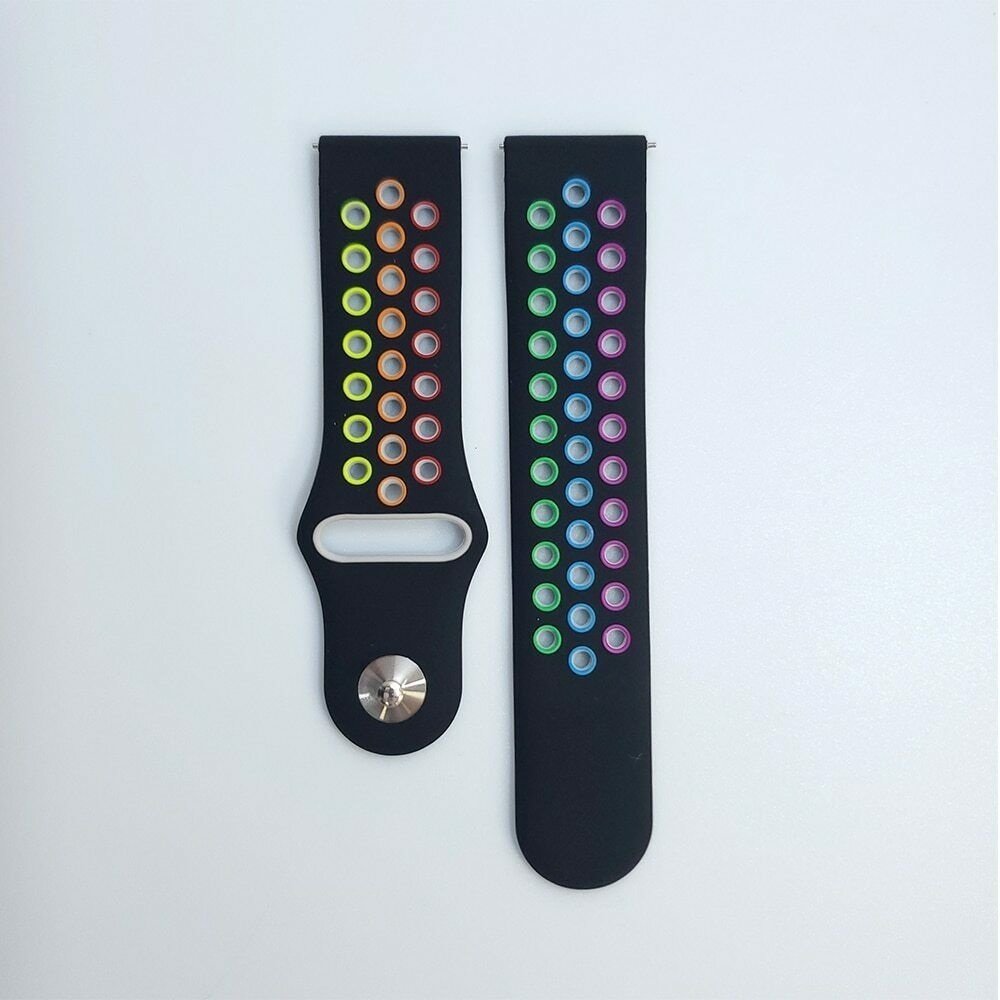 Strap-it® Strap-it Honor Magic Watch 2 Sportarmband (Buntes Schwarz)