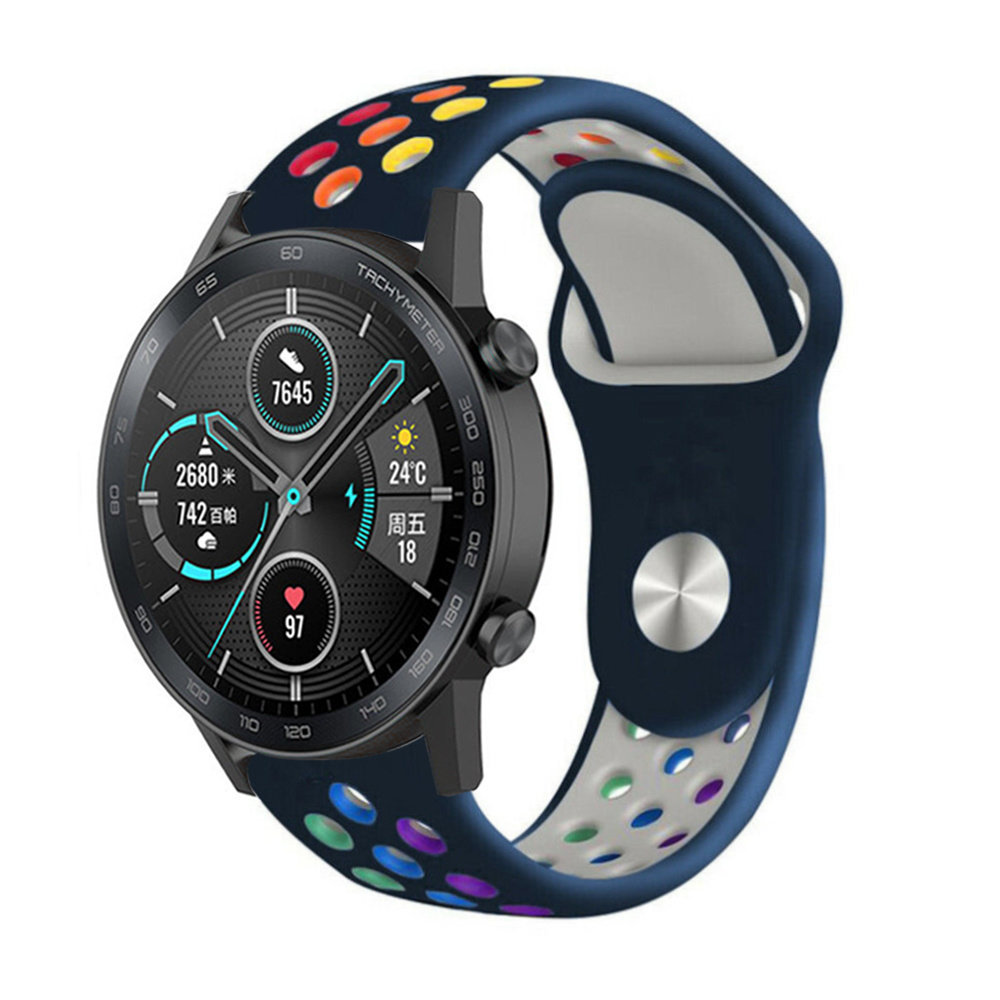 Strap-it® Strap-it Honor Magic Watch 2 Sportarmband (Buntes Dunkelblau)