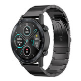 Strap-it® Honor Magic Watch 2 Metallarmband (Schwarz) Strap-it® Honor Magic Watch 2 Metallarmband (Schwarz)