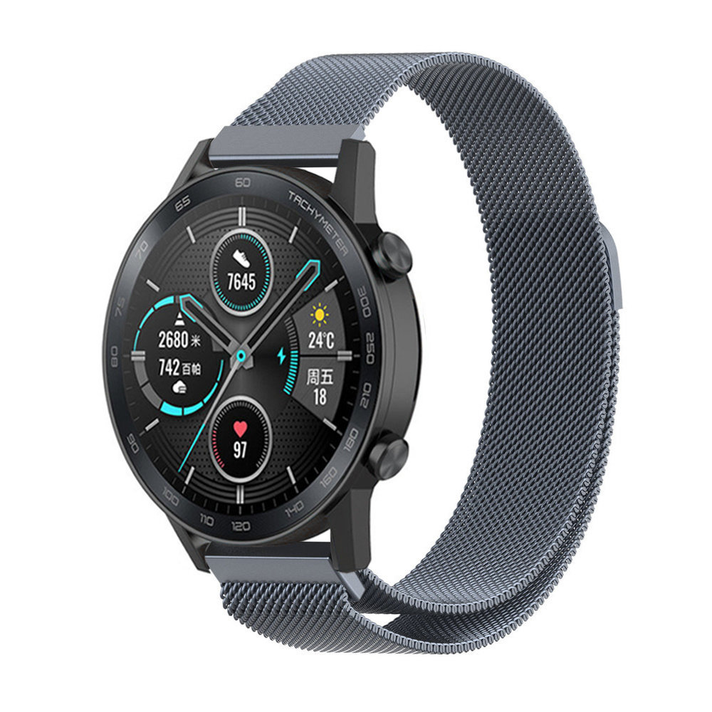 Strap-it® Strap-It Honor Magic Watch 2 Milaneseband (Spacegrau)