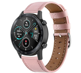 Strap-it® Honor Magic Watch 2 Armband Leder (Rosa)
