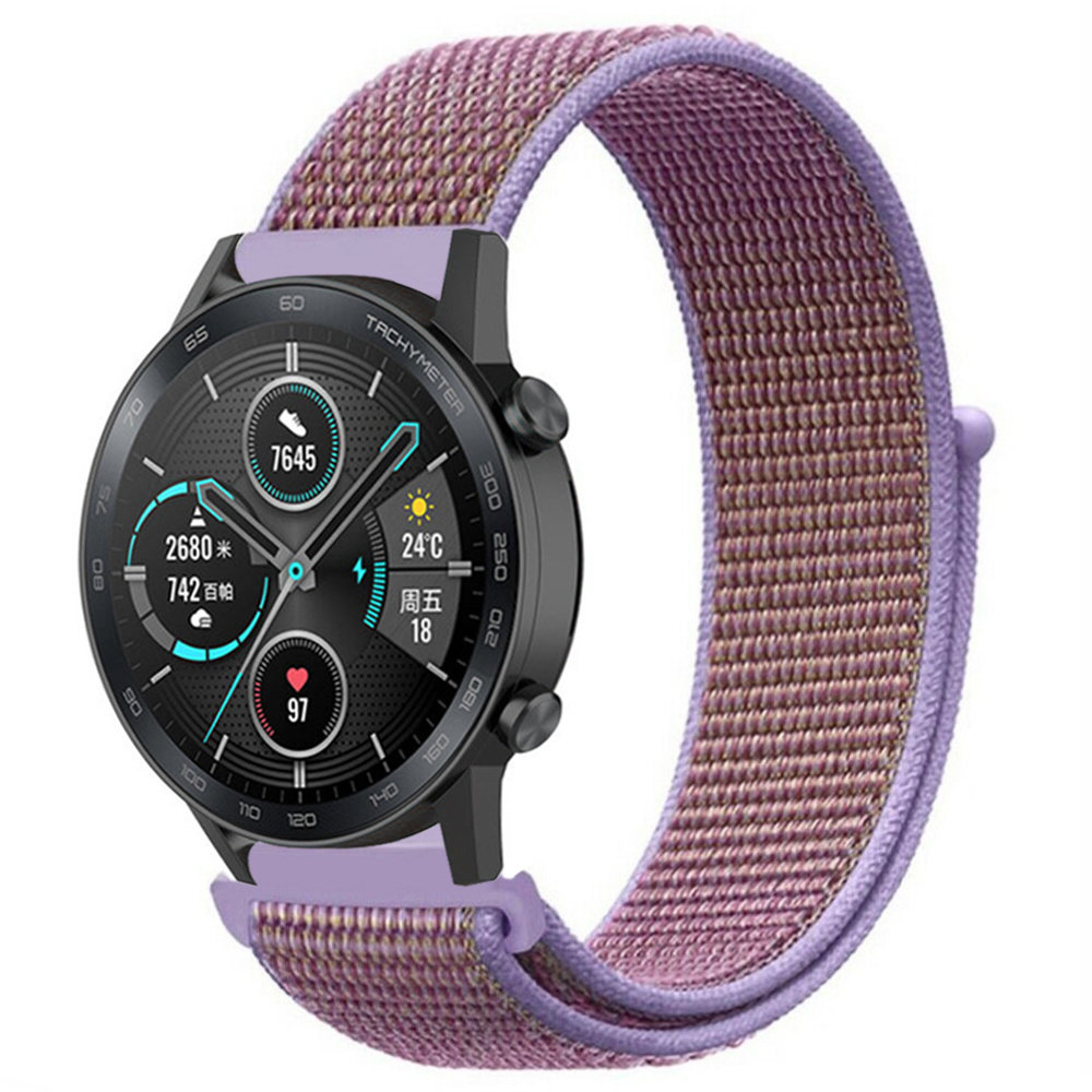 Strap-it® Strap-it Honor Magic Watch 2 Nylonarmband (Flieder)