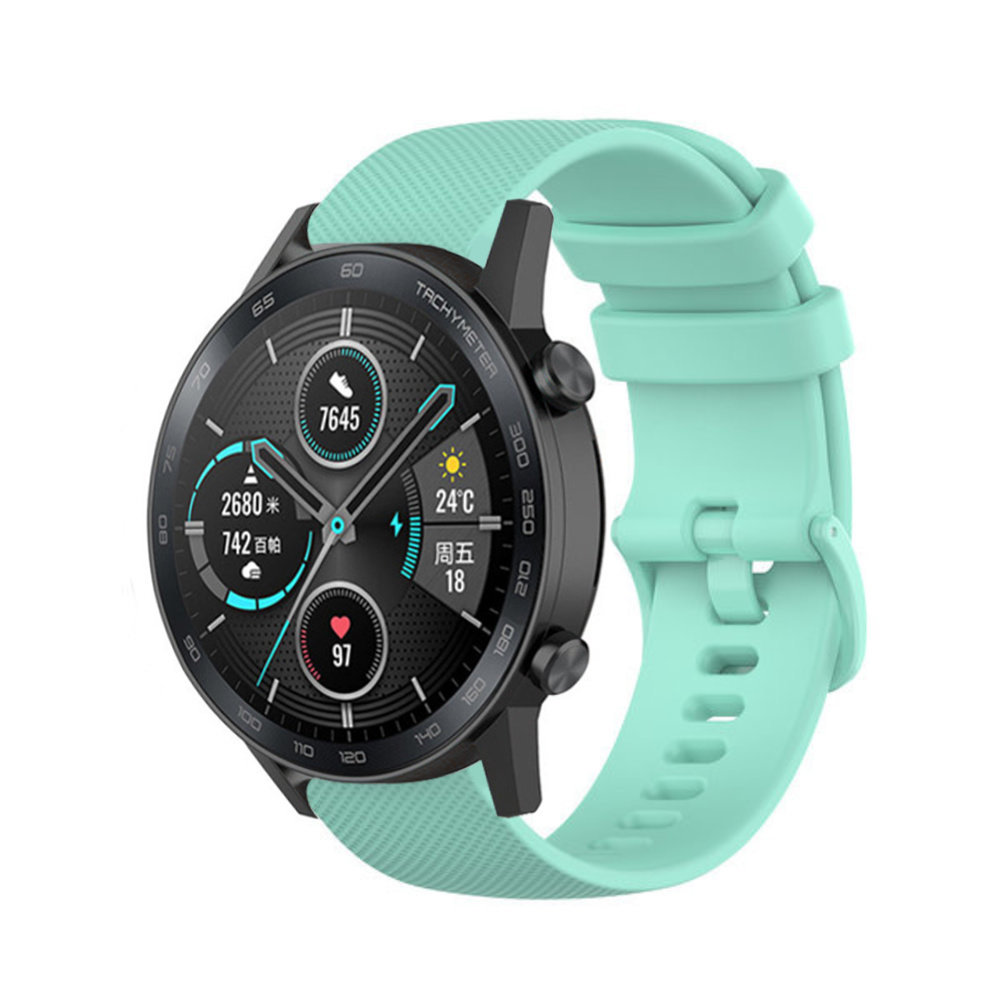 Strap-it® Strap-it Honor Magic Watch 2 Luxus-Silikonarmband (Aqua)