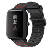 Strap-it® Xiaomi Amazfit Bip Sport Schnallenarmband (Schwarz/Rot) Strap-it® Xiaomi Amazfit Bip Sport Schnallenarmband (Schwarz/Rot)