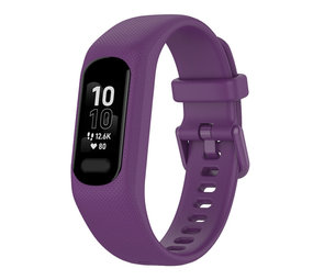 Strap-it® Garmin Vivosmart 5 Silikonarmband (Lila) Strap-it® Garmin Vivosmart 5 Silikonarmband (Lila)