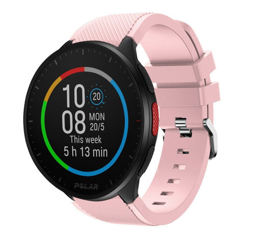Strap-it® Strap-it Polar Pacer Silikonarmband (Hellrosa)