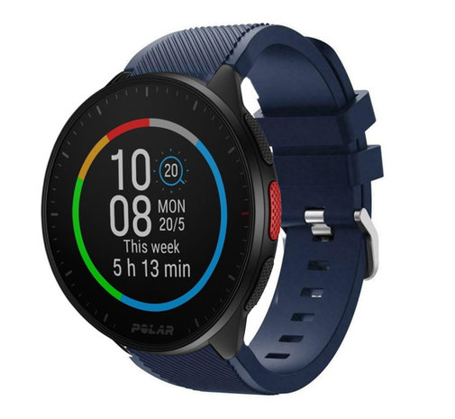 Strap-it® Strap-it Polar Pacer Silikonarmband (Dunkelblau)