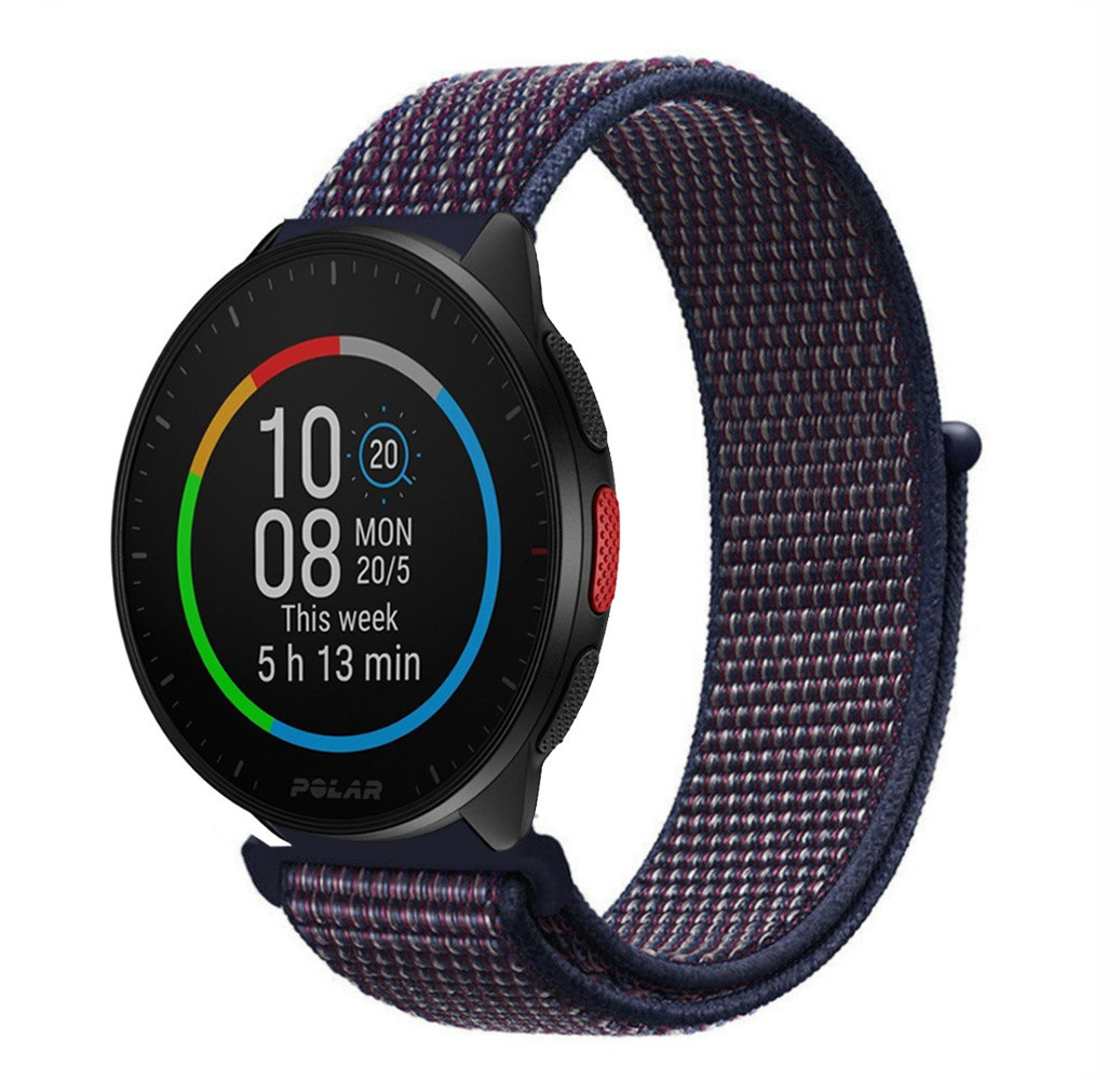 Strap-it® Strap-it Polar Pacer Nylonarmband (Lila-blau)