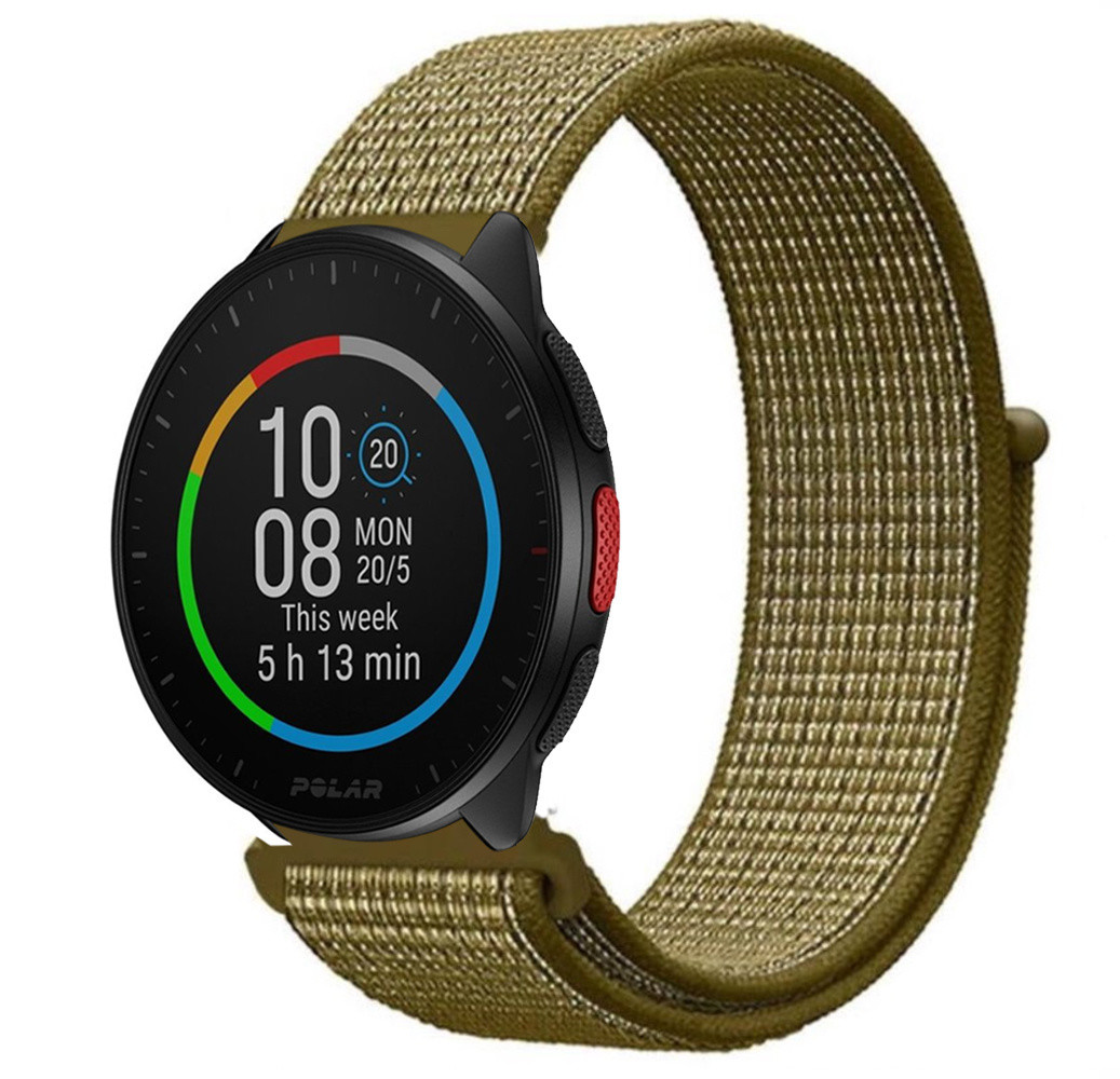 Strap-it® Strap-it Polar Pacer Nylonarmband (Oliv)