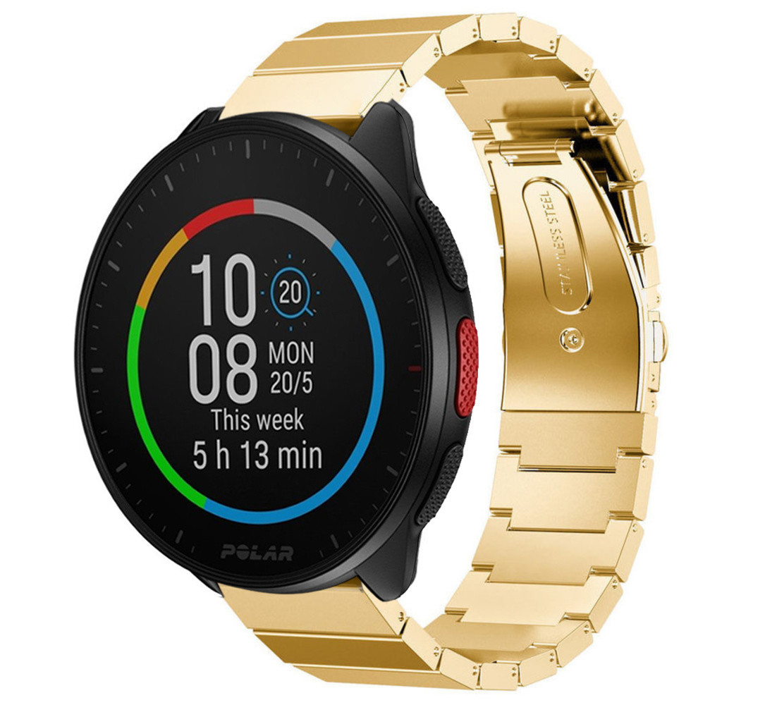 Strap-it® Strap-it Polar Pacer Metallarmband (Gold)