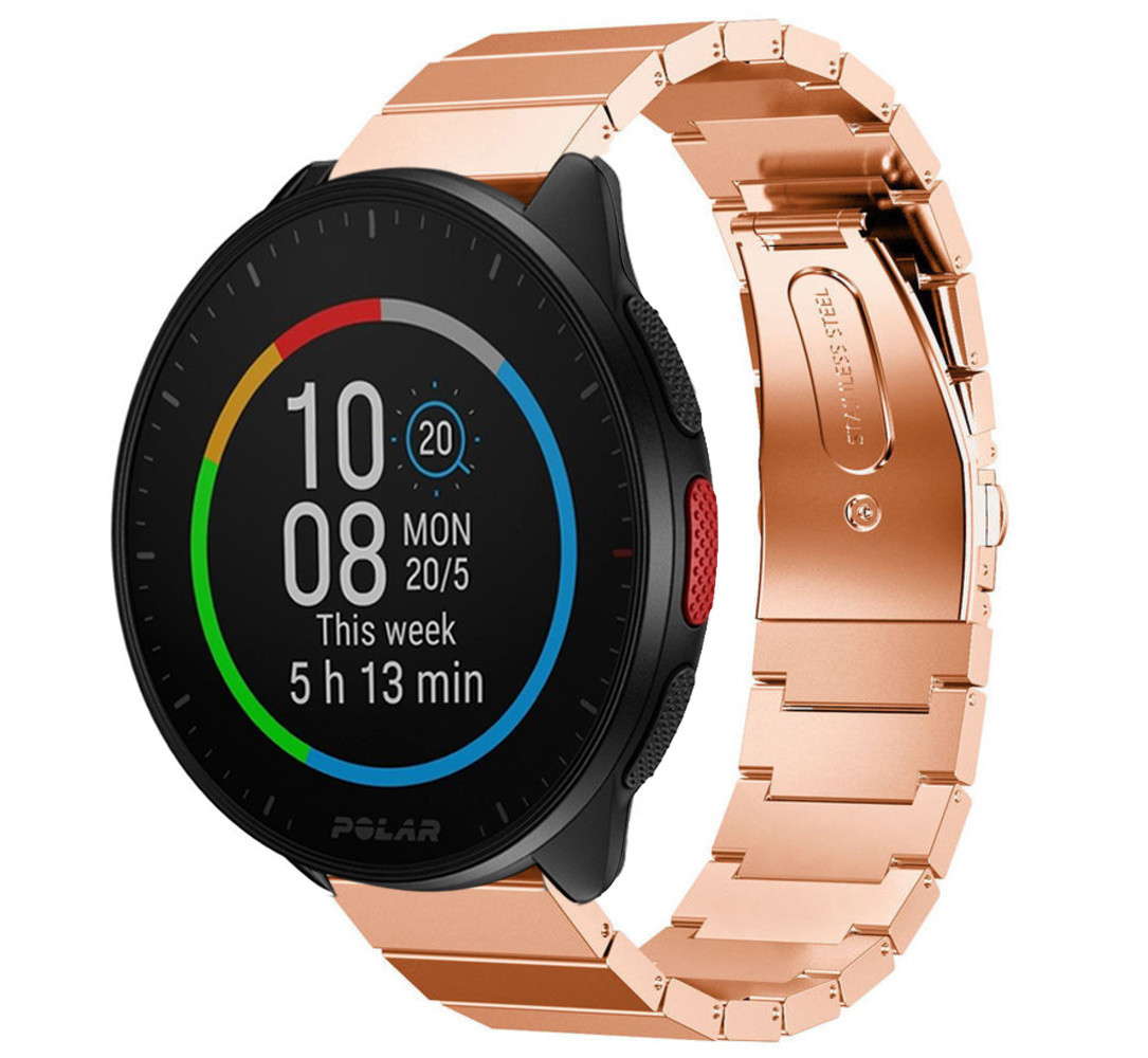 Strap-it® Strap-it Polar Pacer Metallarmband (Roségold)