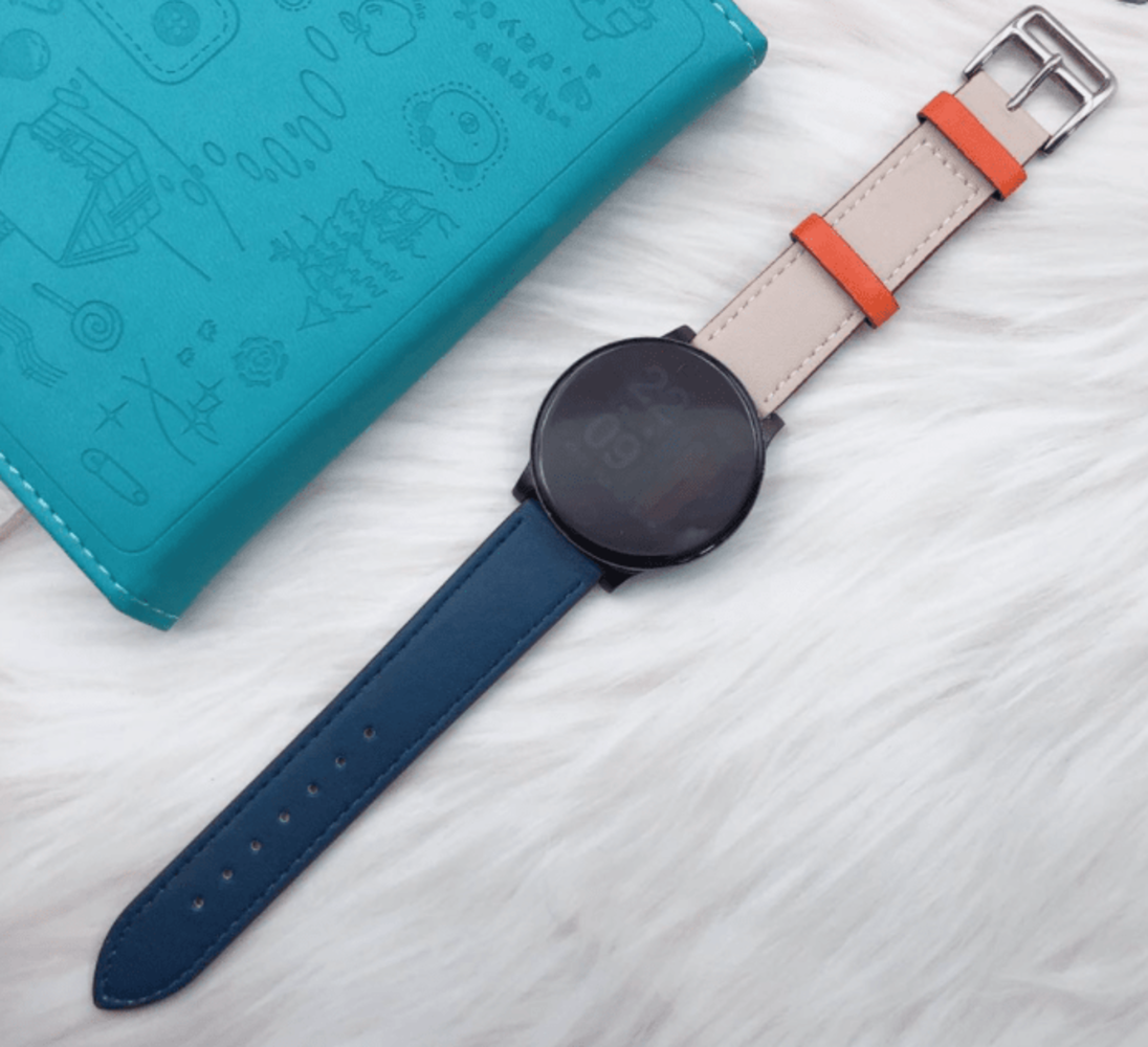 Strap-it® Strap-it Polar Pacer Lederarmband (Weiß/Dunkelblau) Strap-it® Strap-it Polar Pacer Lederarmband (Weiß/Dunkelblau)