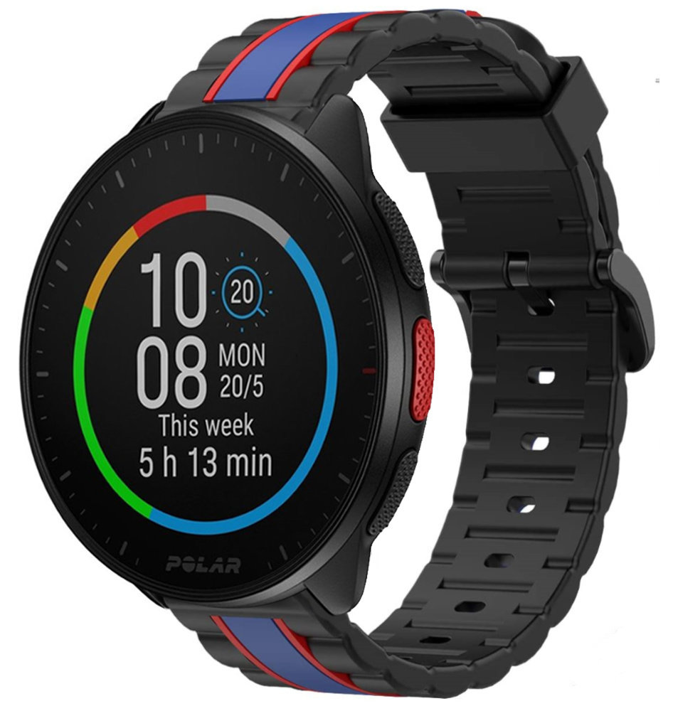Strap-it® Strap-it Polar Pacer Special Edition Armband (Schwarz/Blau)