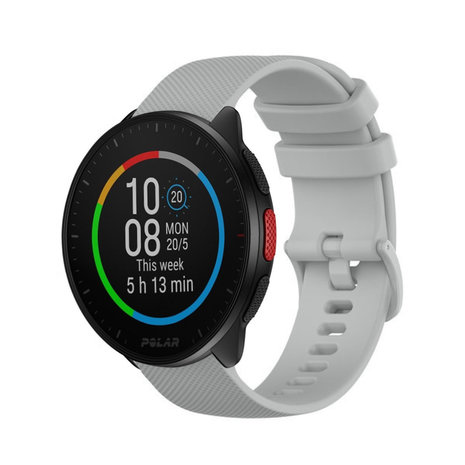 Strap-it® Strap-it Polar Pacer Luxus-Silikonarmband (Grau)