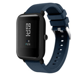 Strap-it® Xiaomi Amazfit Bip Armband Silikon (Dunkelblau) Strap-it® Xiaomi Amazfit Bip Armband Silikon (Dunkelblau)