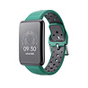 Strap-it® Strap-it Oppo Watch Free Sportarmband (Grün/Schwarz) Strap-it® Strap-it Oppo Watch Free Sportarmband (Grün/Schwarz)