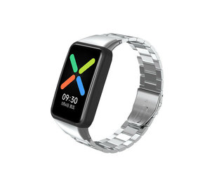 Strap-it® Oppo Watch Free Stahlarmband (Silber) Strap-it® Oppo Watch Free Stahlarmband (Silber)