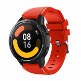 Strap-it® Xiaomi Watch S1 Silikonarmband (Rot) Strap-it® Xiaomi Watch S1 Silikonarmband (Rot)