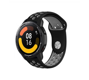 Strap-it® Xiaomi Watch S1 Sportarmband (Schwarz/Grau) Strap-it® Xiaomi Watch S1 Sportarmband (Schwarz/Grau)