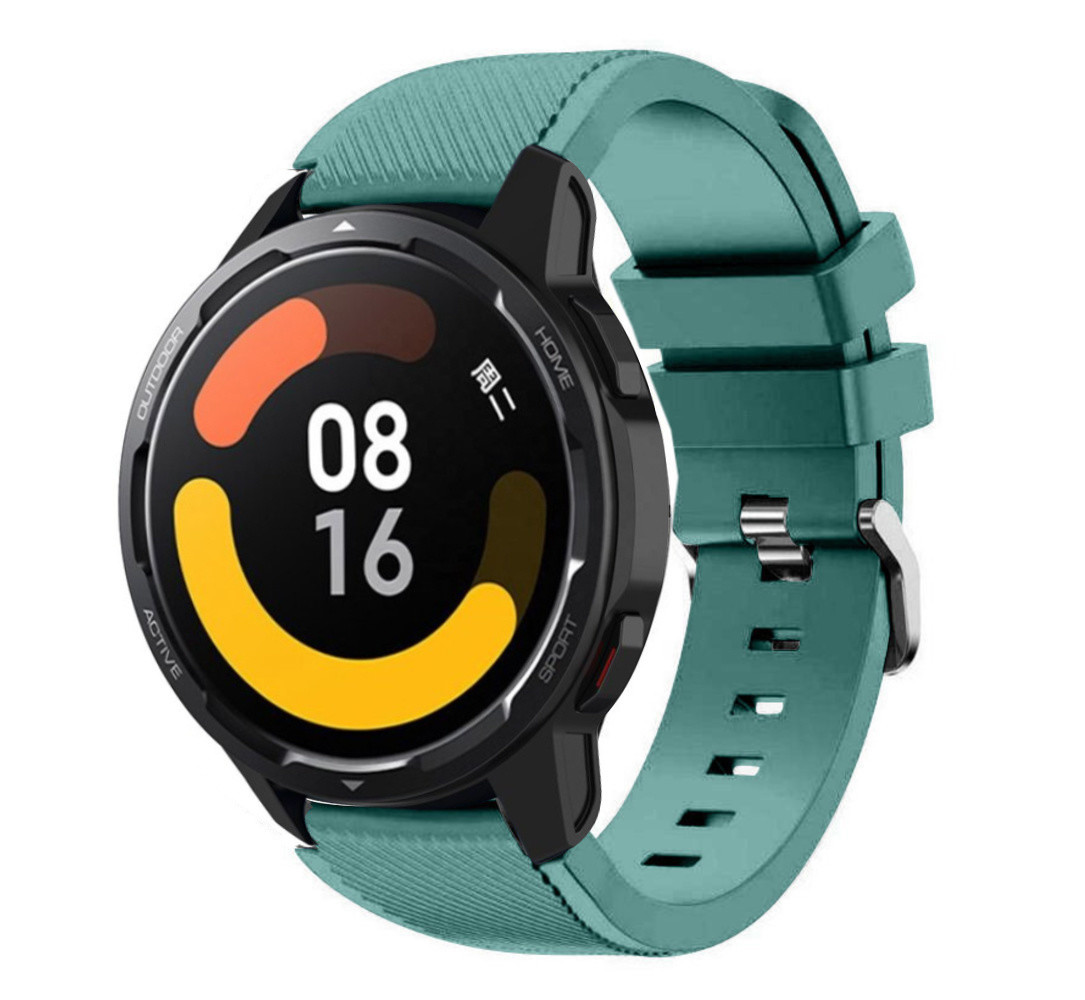 Strap-it® Strap-it Xiaomi Watch S1 Silikonarmband (Kieferngrün)