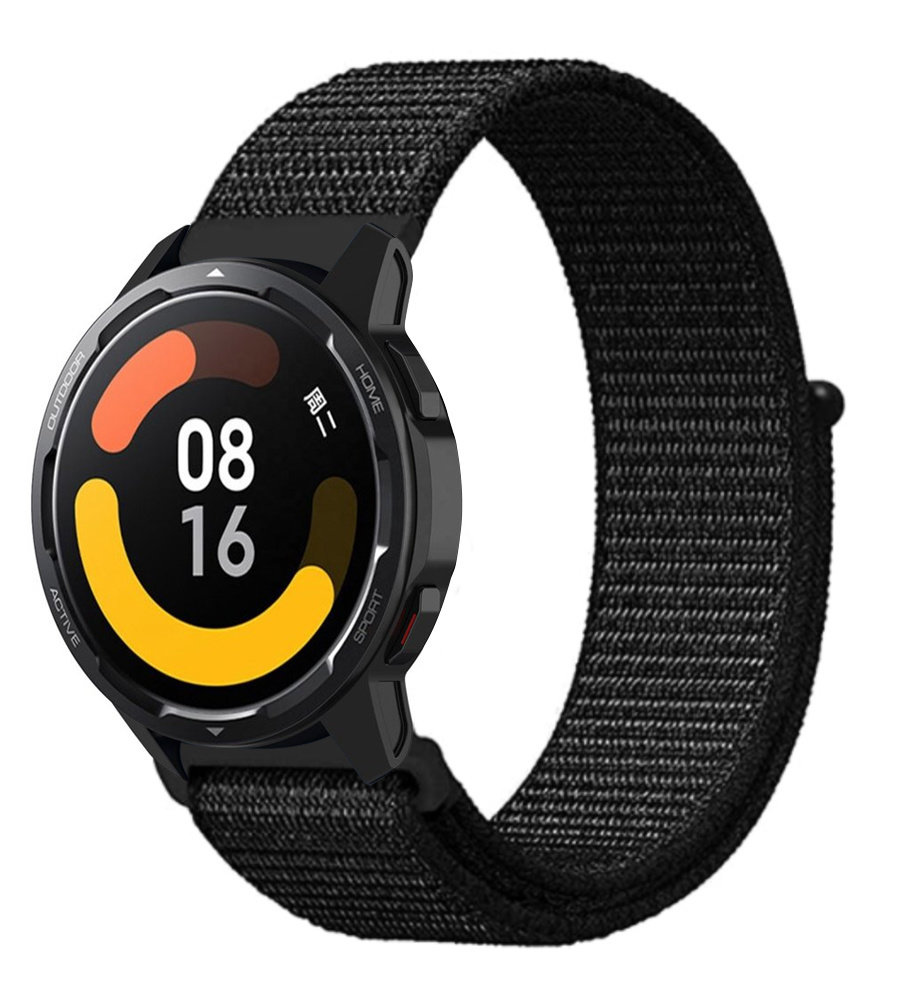 Strap-it® Strap-it Xiaomi Watch S1 Nylonarmband (Schwarz) Strap-it® Strap-it Xiaomi Watch S1 Nylonarmband (Schwarz)