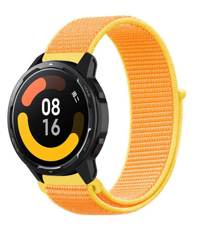 Strap-it® Strap-it Xiaomi Watch S1 Nylonarmband (HellGelb)