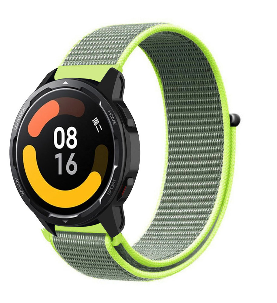 Strap-it® Strap-it Xiaomi Watch S1 Nylonarmband (Fluoreszierend)
