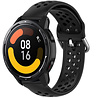 Strap-it® Strap-it Xiaomi Watch S1 Silikonarmband mit Löchern (Schwarz) Strap-it® Strap-it Xiaomi Watch S1 Silikonarmband mit Löchern (Schwarz)