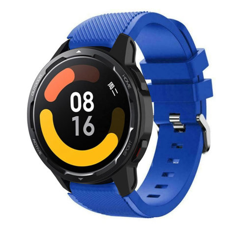 Strap-it® Strap-it Xiaomi Watch S1 Silikonarmband (Blau)