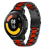 Strap-it® Strap-it Xiaomi Watch S1 Stahlarmband (Schwarz/Rot) Strap-it® Strap-it Xiaomi Watch S1 Stahlarmband (Schwarz/Rot)