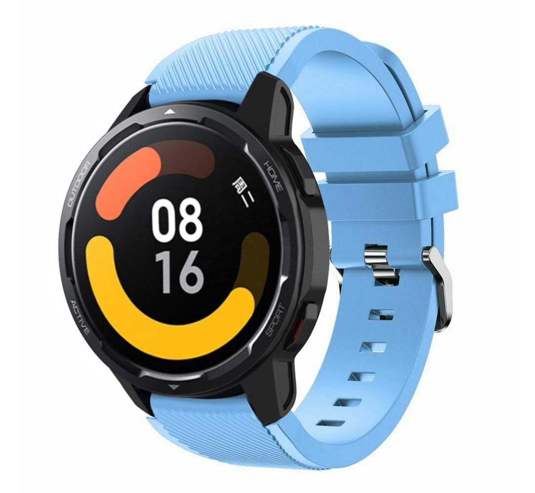 Strap-it® Strap-it Xiaomi Watch S1 Silikonarmband (SandBlau)