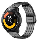 Strap-it® Strap-it Xiaomi Watch S1 Edelstahlarmband (Schwarz)