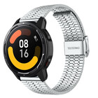 Strap-it® Strap-it Xiaomi Watch S1 EdelStahlarmband (Silber)