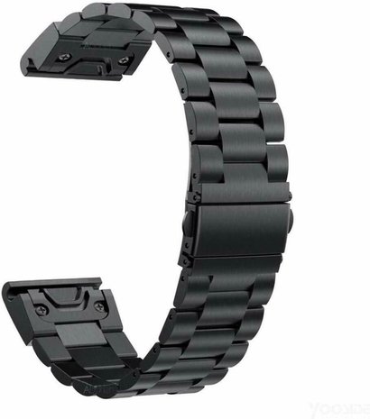 Strap-it® Strap-it Garmin Epix Gen 2 Stahlarmband (Schwarz) Strap-it® Strap-it Garmin Epix Gen 2 Stahlarmband (Schwarz)