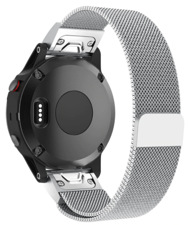 Strap-it® Strap-it Garmin Epix Gen 2 Milanese-Armband (Silber) Strap-it® Strap-it Garmin Epix Gen 2 Milanese-Armband (Silber)
