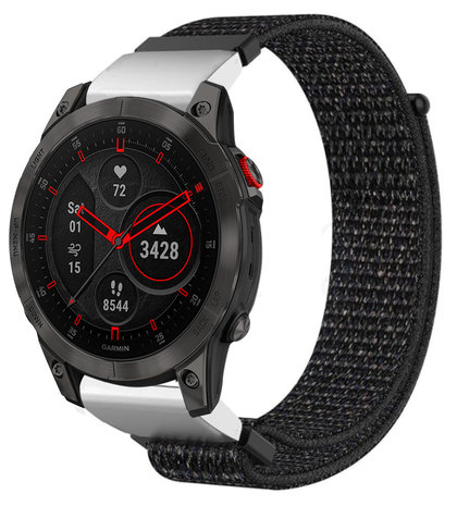 Strap-it® Strap-it Garmin Epix Gen 2 Nylonarmband (Schwarz) Strap-it® Strap-it Garmin Epix Gen 2 Nylonarmband (Schwarz)