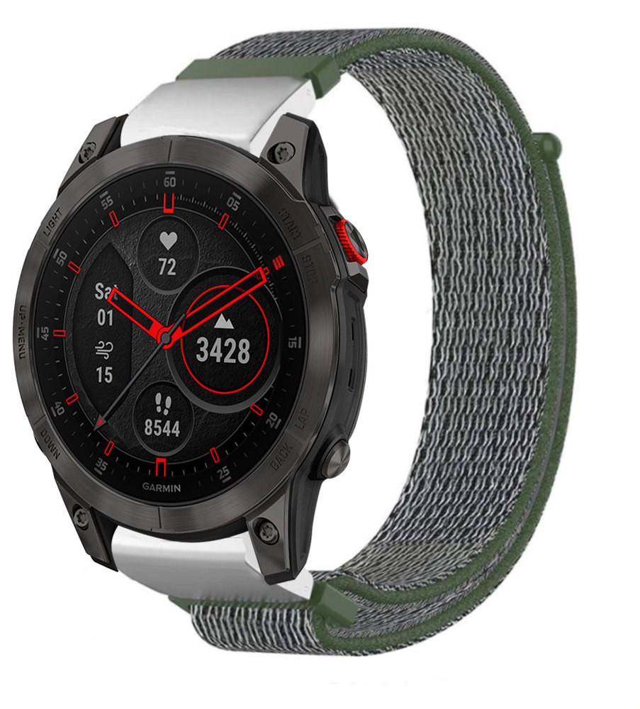 Strap-it® Strap-it Garmin Epix Gen 2 Nylonarmband (Grün) Strap-it® Strap-it Garmin Epix Gen 2 Nylonarmband (Grün)