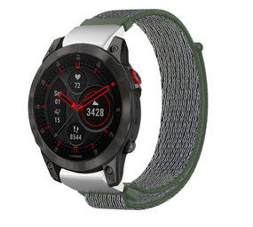 Strap-it® Garmin Epix Gen 2 Nylonarmband (Grün) Strap-it® Garmin Epix Gen 2 Nylonarmband (Grün)
