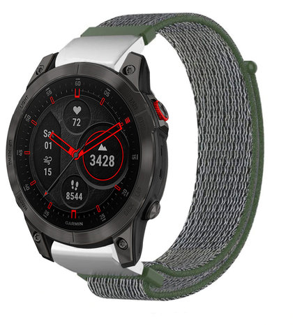 Strap-it® Strap-it Garmin Epix Gen 2 Nylonarmband (Grün) Strap-it® Strap-it Garmin Epix Gen 2 Nylonarmband (Grün)