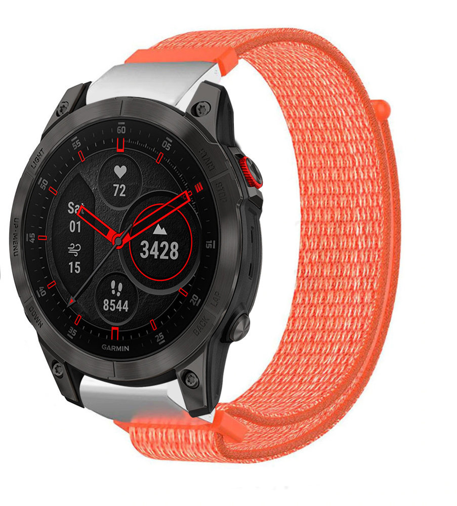 Strap-it® Strap-it Garmin Epix Gen 2 Nylonarmband (Orange) Strap-it® Strap-it Garmin Epix Gen 2 Nylonarmband (Orange)