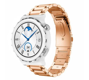 Strap-it® Huawei Watch GT 3 Pro 43mm Stahlarmband (Roségold) Strap-it® Huawei Watch GT 3 Pro 43mm Stahlarmband (Roségold)