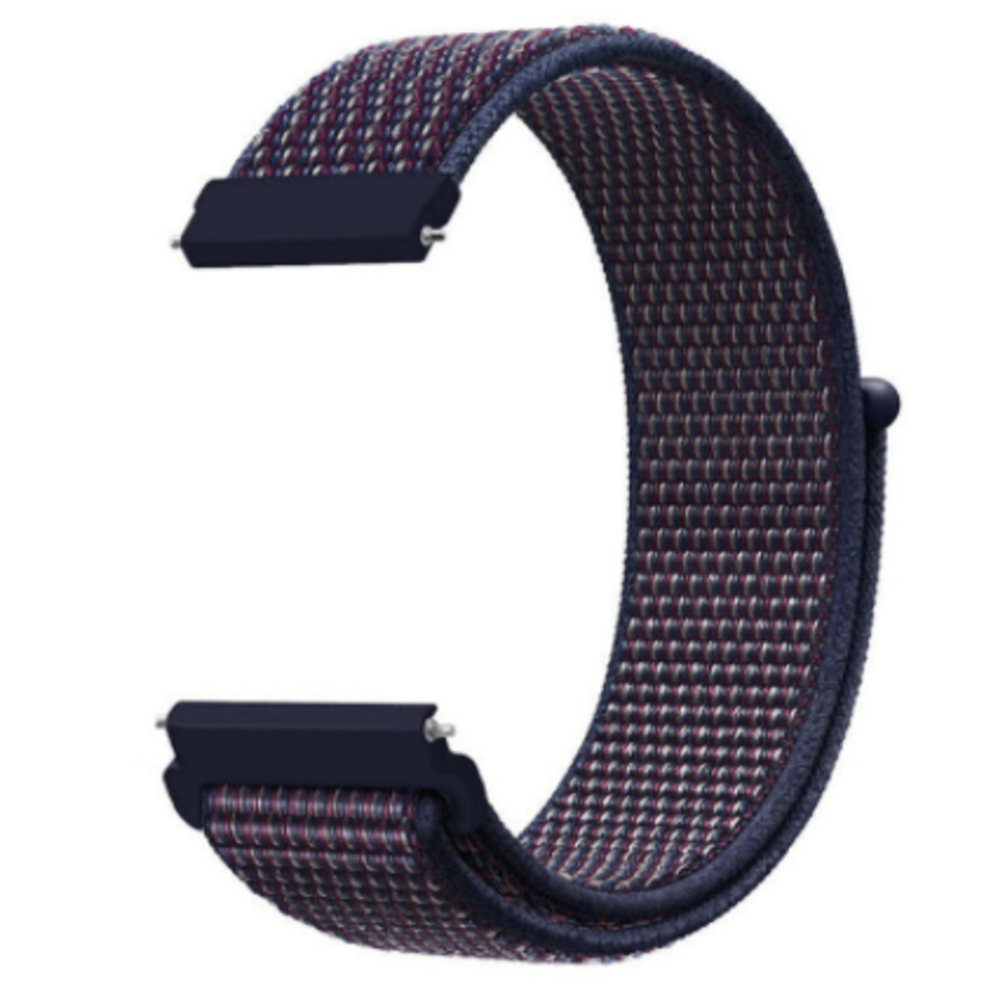 Strap-it® Strap-it Huawei Watch GT 3 Pro 43mm Nylonarmband (Lila-Blau)