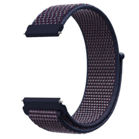 Strap-it® Strap-it Huawei Watch GT 3 Pro 43mm Nylonarmband (Lila-Blau)