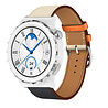 Strap-it® Strap-it Huawei Watch GT 3 Pro 43mm Lederarmband (Weiß/Dunkelblau) Strap-it® Strap-it Huawei Watch GT 3 Pro 43mm Lederarmband (Weiß/Dunkelblau)