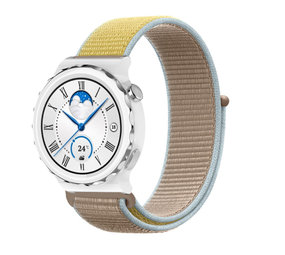 Strap-it® Huawei Watch GT 3 Pro 43mm Nylonarmband (Kamel) Strap-it® Huawei Watch GT 3 Pro 43mm Nylonarmband (Kamel)