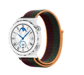 Strap-it® Huawei Watch GT 3 Pro 43mm Nylonarmband (Dunkel Kirsche) Strap-it® Huawei Watch GT 3 Pro 43mm Nylonarmband (Dunkel Kirsche)