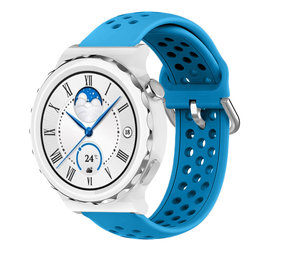 Strap-it® Huawei Watch GT 3 Pro 43mm Silikonarmband mit Löchern (Hellblau) Strap-it® Huawei Watch GT 3 Pro 43mm Silikonarmband mit Löchern (Hellblau)