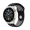 Strap-it® Strap-it Huawei Watch GT 3 Pro 46mm Sportarmband (Schwarz/Grau) Strap-it® Strap-it Huawei Watch GT 3 Pro 46mm Sportarmband (Schwarz/Grau)
