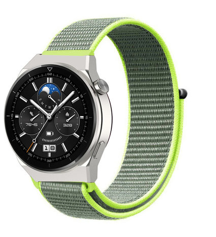 Strap-it® Strap-it Huawei Watch GT 3 Pro 46mm Nylonarmband (Fluoreszierend) Strap-it® Strap-it Huawei Watch GT 3 Pro 46mm Nylonarmband (Fluoreszierend)