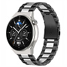 Strap-it® Strap-it Huawei Watch GT 3 Pro 46mm Stahlarmband (Schwarz/Silber) Strap-it® Strap-it Huawei Watch GT 3 Pro 46mm Stahlarmband (Schwarz/Silber)
